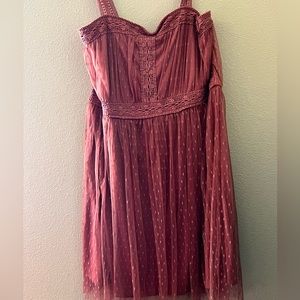 Sleeveless pink dress